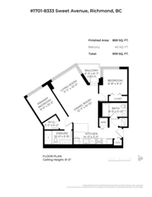 Swimming Pool Photo of 1701 8333 Sweet Avenue, Richmond, BC