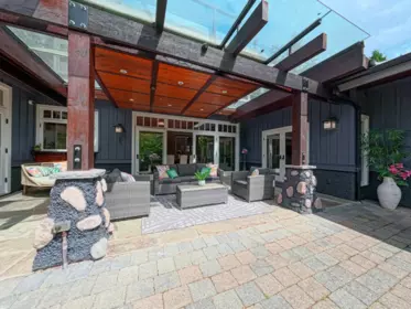 Aerial View of 366 Keith Road, West Vancouver, BC