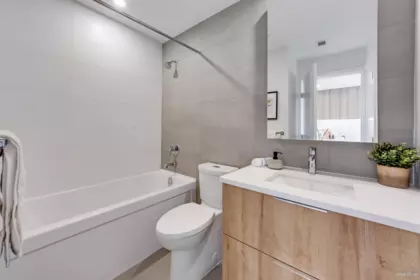 Powder Room Photo of 705 13387 Old Yale Road, Surrey, BC