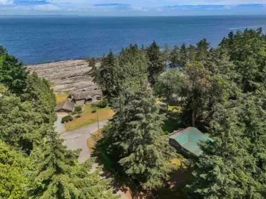 Aerial View of 222 Skana Gate Road, Mayne Island, BC