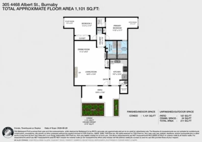Aerial View of 305 4468 Albert Street, Burnaby, BC