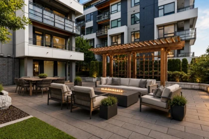 Backyard Photo of 605 3018 St George Street, Port Moody, BC
