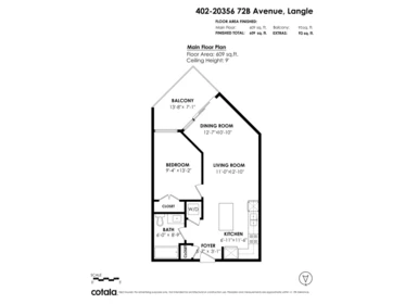 402 20356 72b Avenue, Langley, BC, Langley — Apartment/Condo for sale