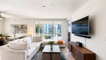 Exterior Rear Photo of 608 8580 River District Crossing, Vancouver, BC
