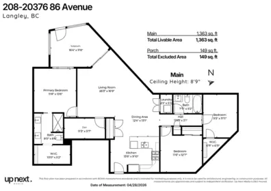 Aerial View of 20376 86 Avenue, Langley, BC