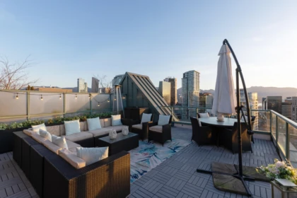 Outdoor Deck Photo of 3602 939 Homer Street, Vancouver, BC