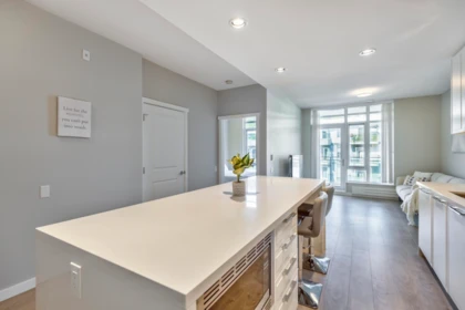 Family Room Photo of 409 3188 Riverwalk Avenue, Vancouver, BC