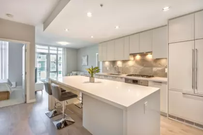 Living Room Photo of 409 3188 Riverwalk Avenue, Vancouver, BC