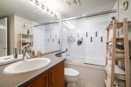 Powder Room Photo of 211 4728 Dawson Street, Burnaby, BC