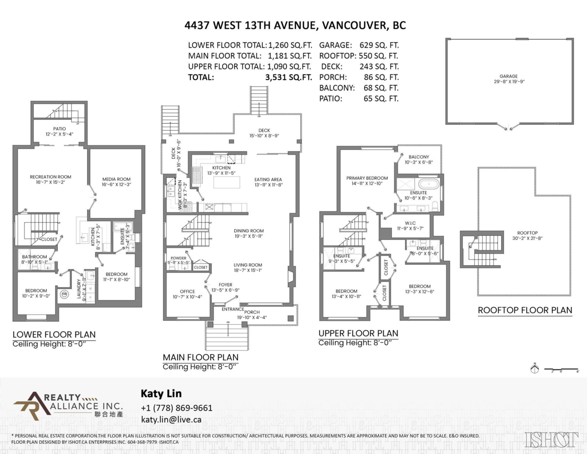 Exterior Rear Photo of 4437 W 13th Avenue, Vancouver, BC