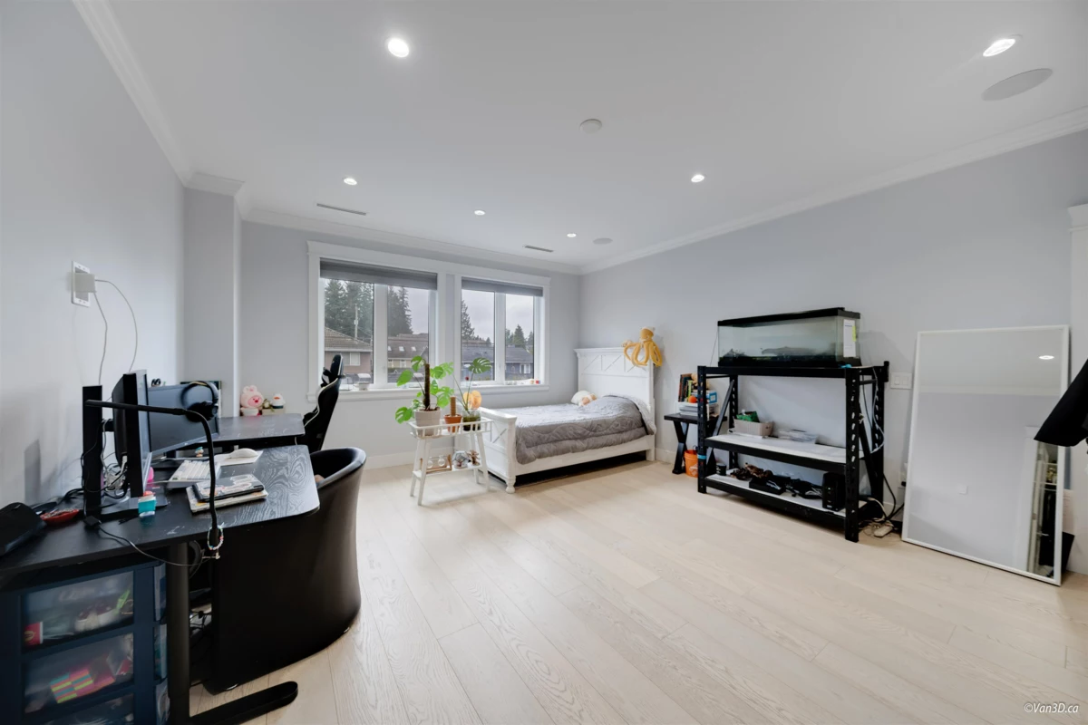 Aerial View of 656 Blue Mountain Street, Coquitlam, BC