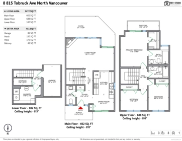 Hallway Photo of 8 815 Tobruck Avenue, North Vancouver, BC