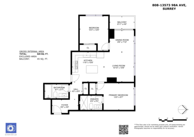 Walk-In Closet Photo of 808 13573 98a Avenue, Surrey, BC