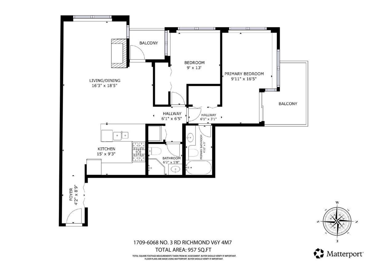 Swimming Pool Photo of 1709 6068 No. 3 Road, Richmond, BC