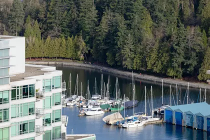 Aerial View of PH1 1500 Alberni Street, Vancouver, BC