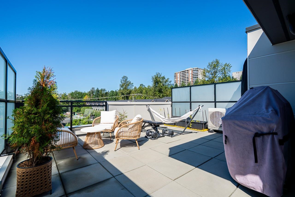 Outdoor Deck Photo of 103 2035 Glenaire Drive, North Vancouver, BC