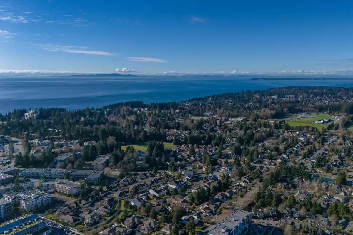 Aerial View of 101 15121 19 Avenue, Surrey, BC
