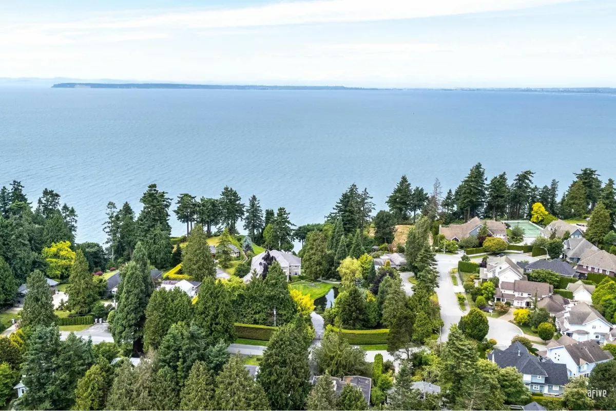 Aerial View of 12411 Ocean Breeze Place, Surrey, BC