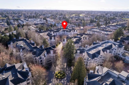 Aerial View of 321 7453 Moffatt Road, Richmond, BC