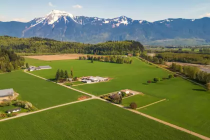 Aerial View of 4982 Limbert Road, Agassiz, BC