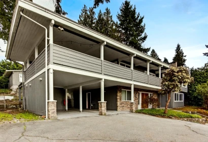 Aerial View of 981 Kinsac Street, Coquitlam, BC