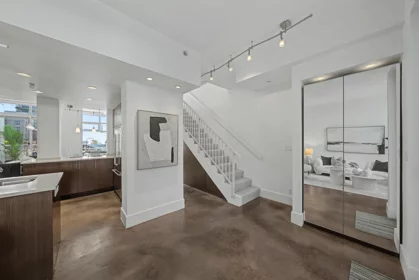 Kitchen Island Photo of TH A 1199 Marinaside Crescent, Vancouver, BC