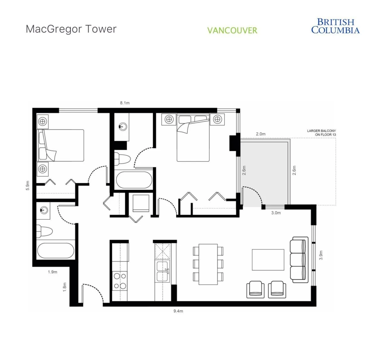 Living Room Photo of 1808 5189 Gaston Street, Vancouver, BC