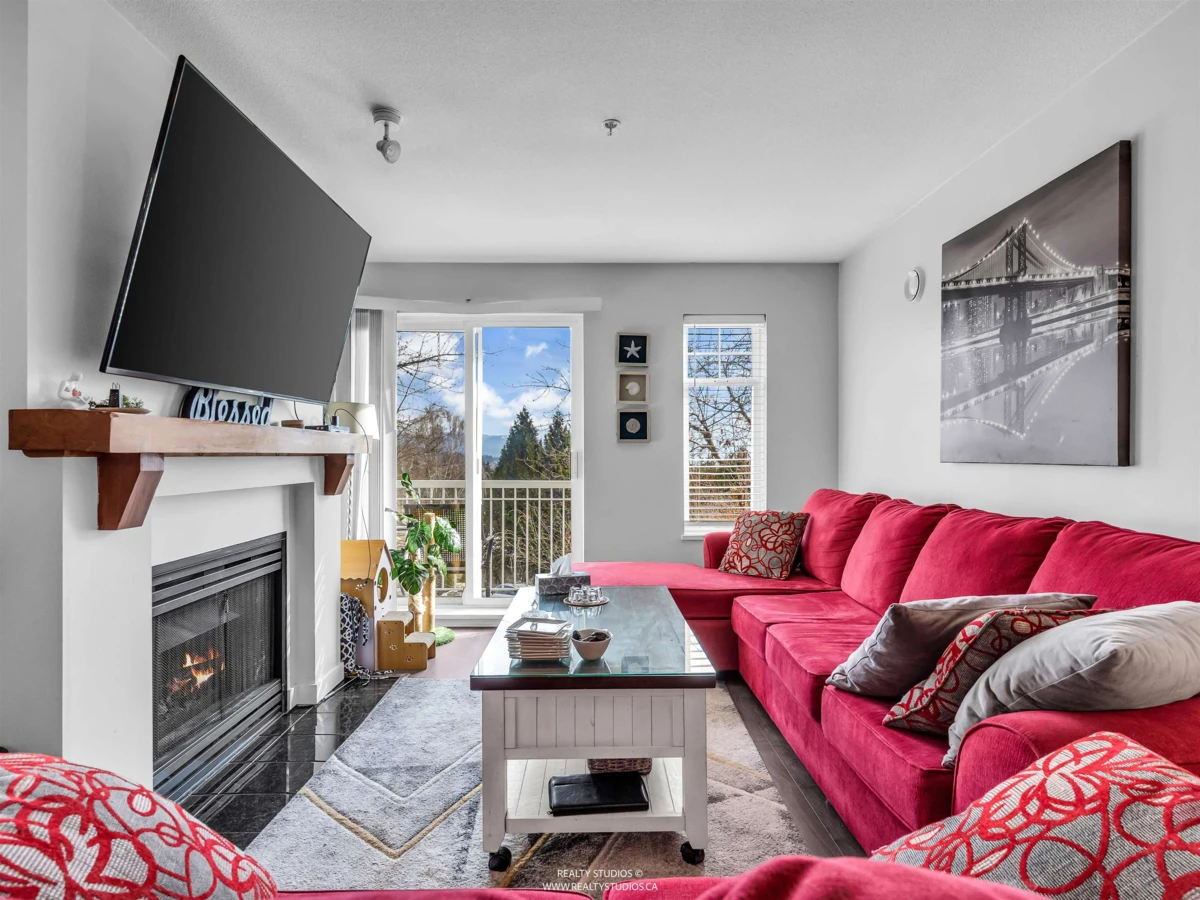 Living Room Photo of 201 1432 Parkway Boulevard, Coquitlam, BC