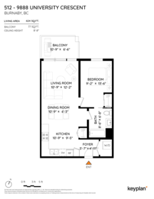 Outdoor Patio Photo of 512 9888 University Crescent, Burnaby, BC