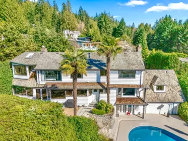Aerial View of 3047 Spencer Close, West Vancouver, BC