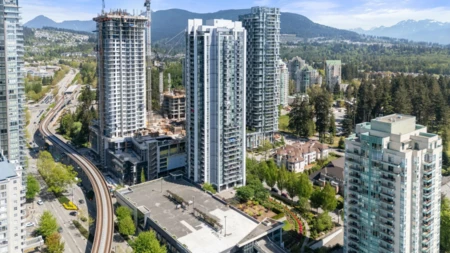 Outdoor Deck Photo of 2506 1178 Heffley Crescent, Coquitlam, BC
