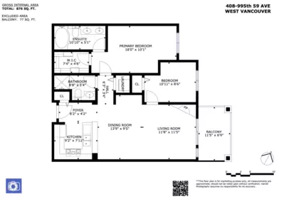 Hallway Photo of 408 995 W 59th Avenue, Vancouver, BC