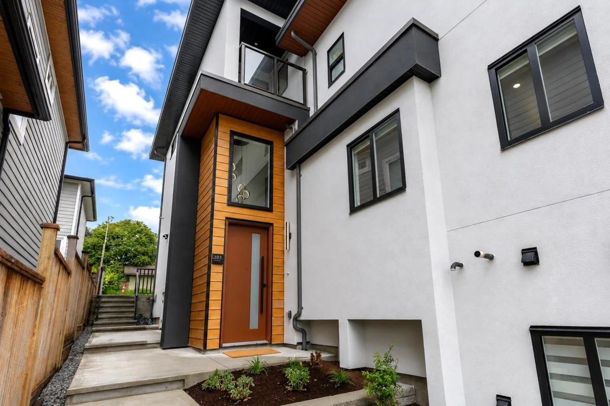 Exterior Rear Photo of 103 1045 Quadling Avenue, Coquitlam, BC