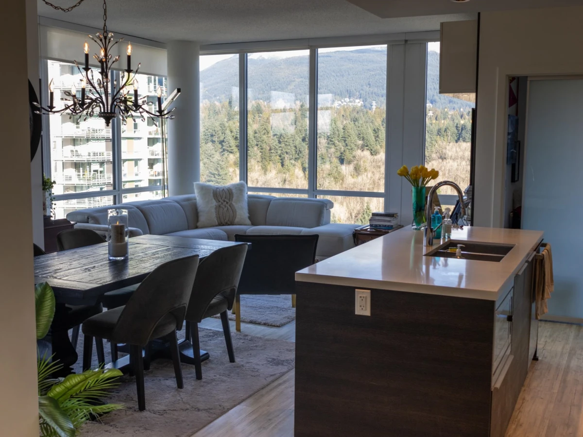 Living Room Photo of 2405 1550 Fern Street, North Vancouver, BC