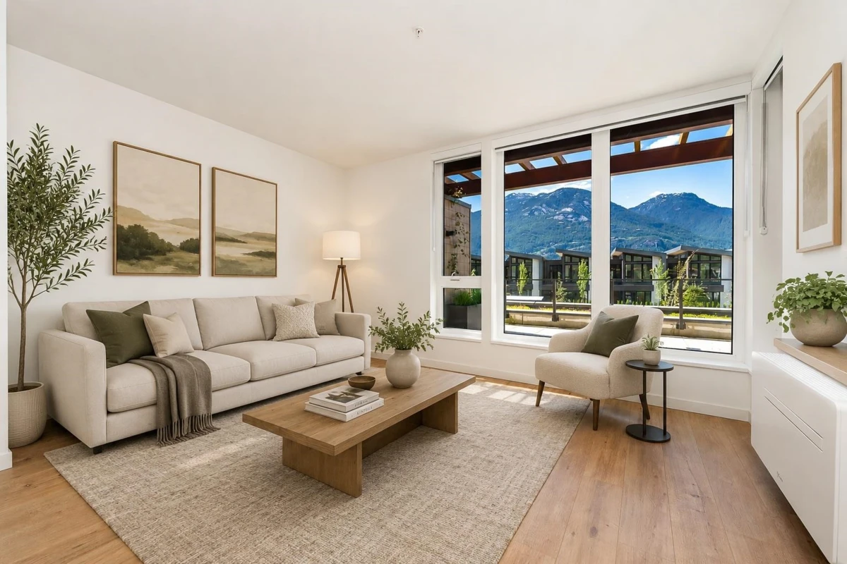 Living Room Photo of 211 1504 Scott Crescent, Squamish, BC