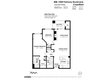 408 1428 Parkway Boulevard, Coquitlam, BC, Coquitlam — Apartment/Condo for sale