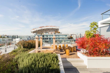 Outdoor Patio Photo of 605 1688 Pullman Porter Street, Vancouver, BC