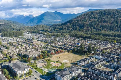 Aerial View of 80 5742 Unsworth Road, Chilliwack, BC