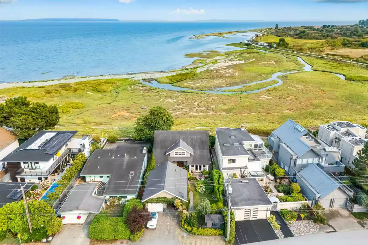 Aerial View of 1284 Beach Grove Road, Delta, BC