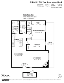 Aerial View of 514 34909 Old Yale Road, Abbotsford, BC