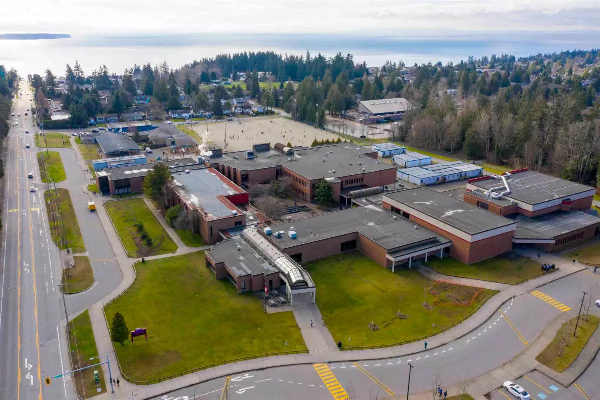 Aerial View of 104 1320 Fir Street, White Rock, BC