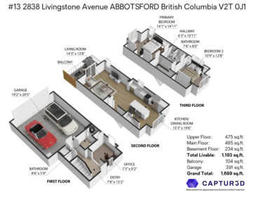13 2838 Livingstone Avenue, Abbotsford, BC, Abbotsford — Townhouse for sale