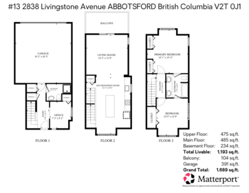 13 2838 Livingstone Avenue, Abbotsford, BC, Abbotsford — Townhouse for sale