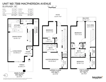 Kitchen Island Photo of 160 7388 Macpherson Avenue, Burnaby, BC