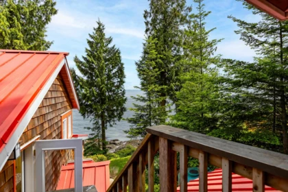 Aerial View of 105 Island Park Drive, Galiano Island, BC