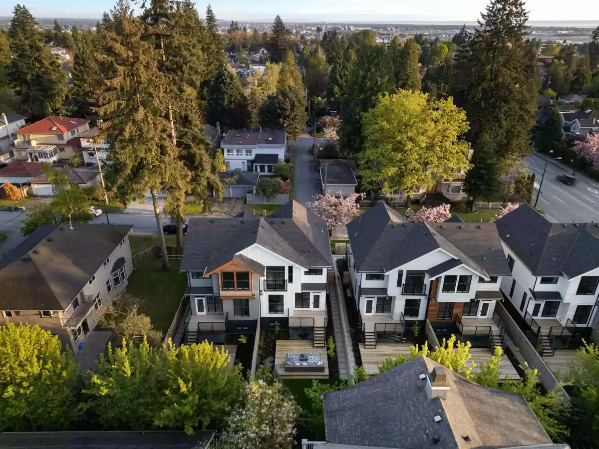 Aerial View of 1493 W 52nd Avenue, Vancouver, BC