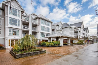 Front exterior of 102 3122 St Johns Street, Port Moody, BC