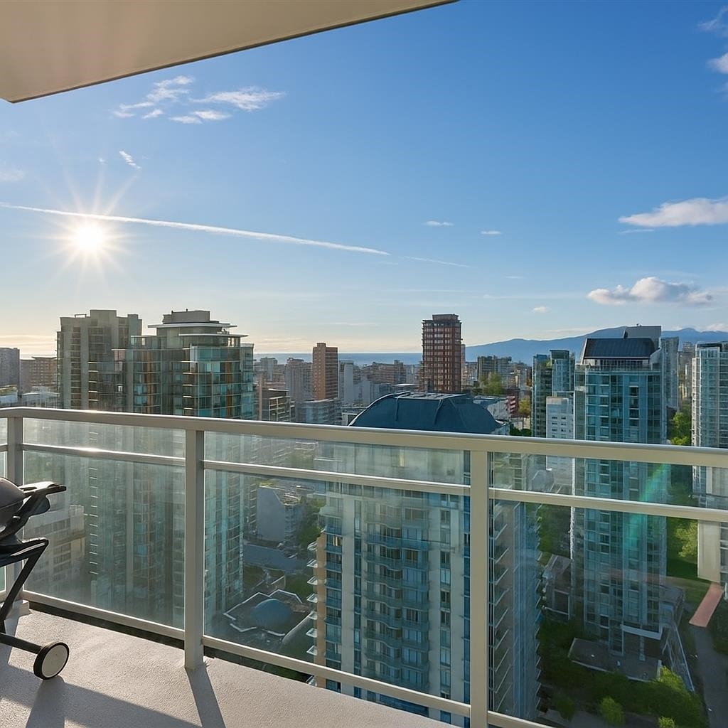 Kitchen Island Photo of 3501 1328 W Pender Street, Vancouver, BC
