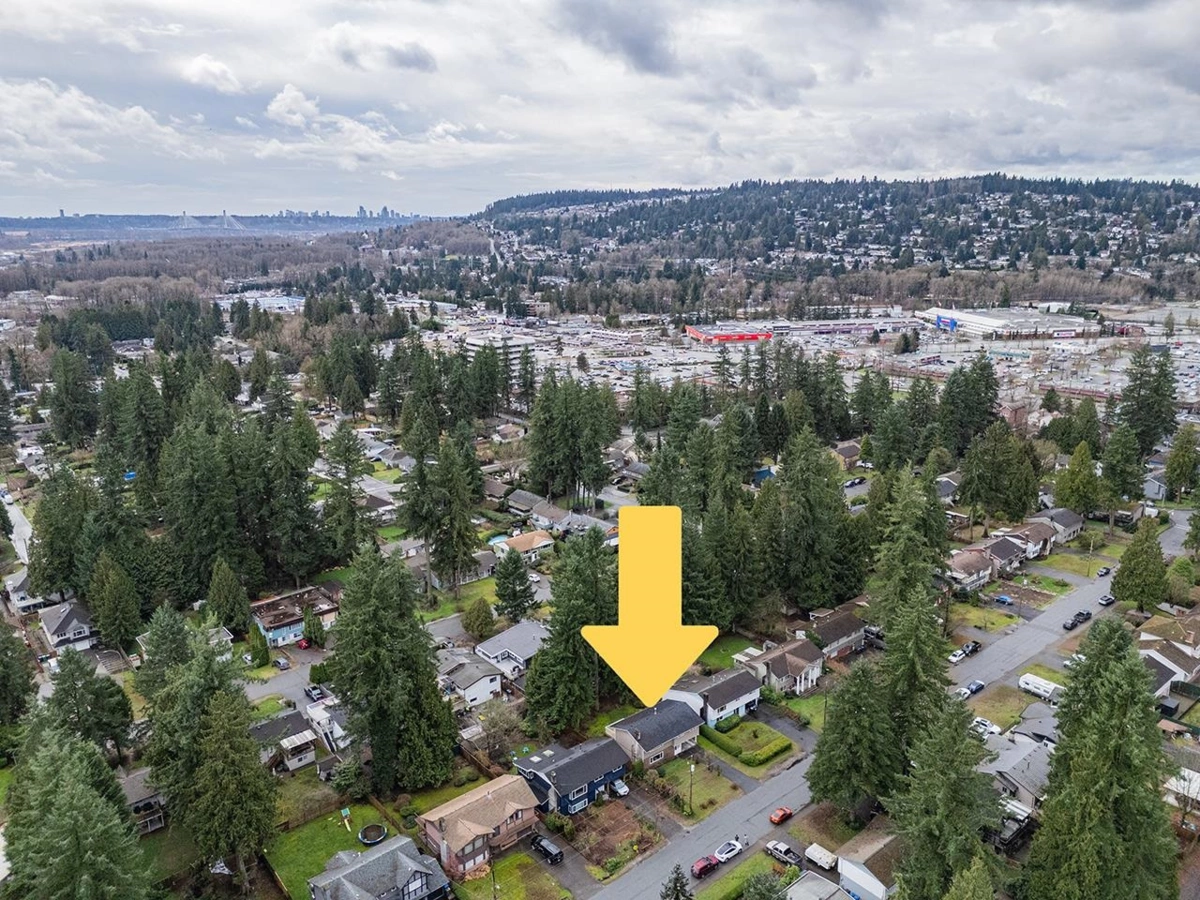 Aerial View of 2580 Patricia Avenue, Port Coquitlam, BC