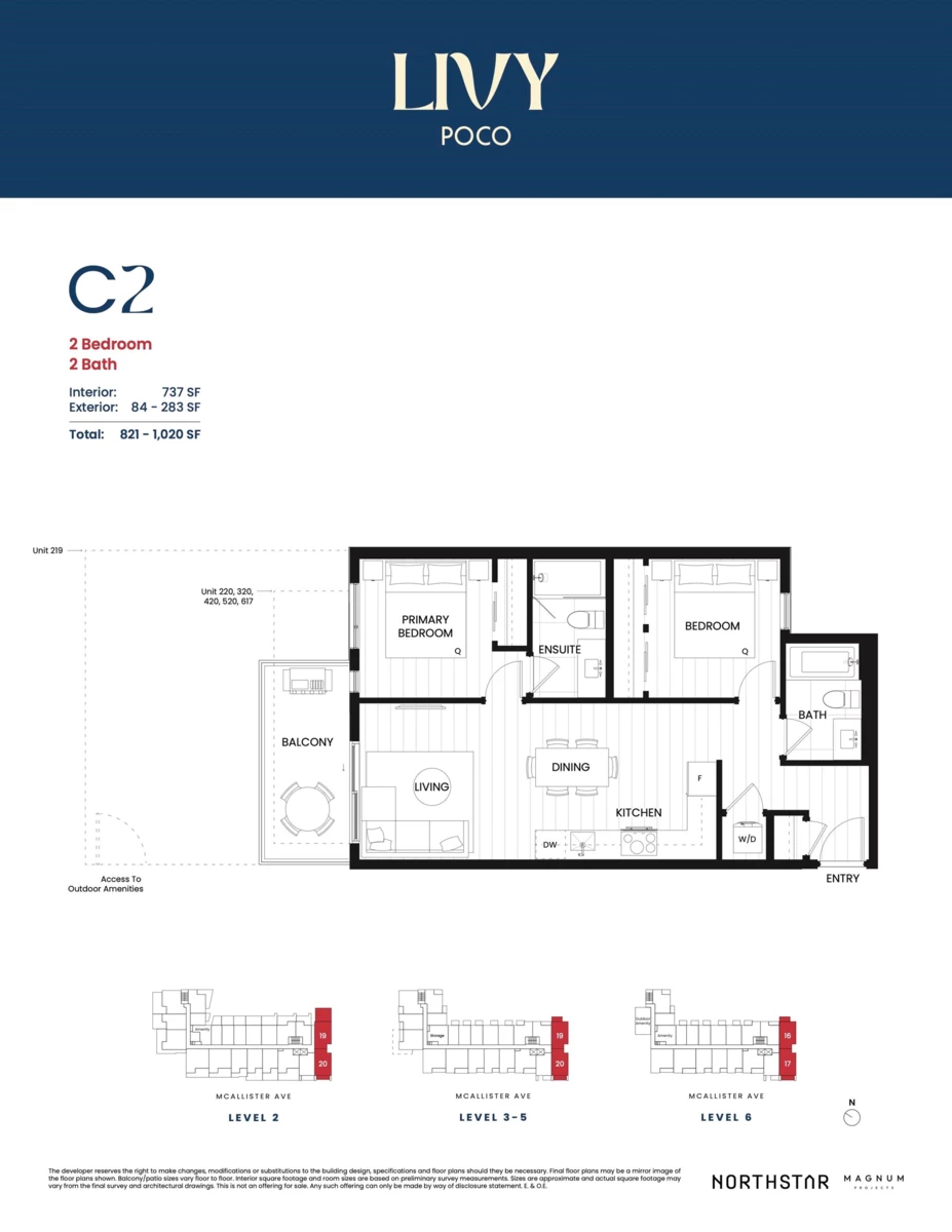 Exterior Rear Photo of 219 2245 Mcallister Avenue, Port Coquitlam, BC